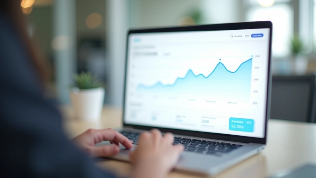 Analytics dashboard showing landing page conversion metrics and performance data visualization